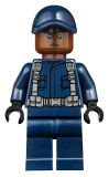 LEGO jw039 Guard, Ball Cap, Reddish Brown Head (10757)
